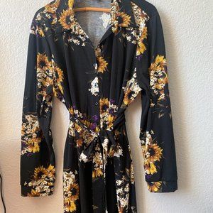 Lularoe Ellie Button Up Dress Midi